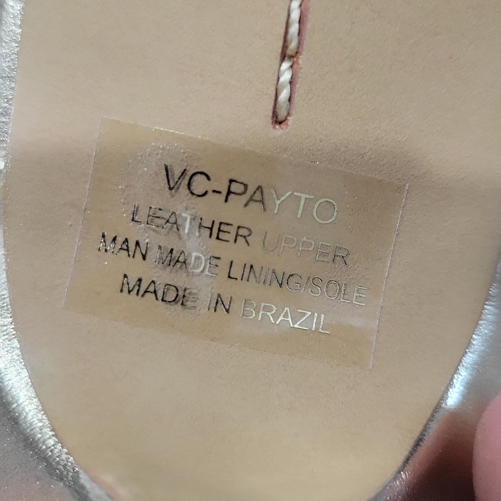 Vince Camuto Payto Heeled Sandals In Shimmery Gold - Picture 8 of 12